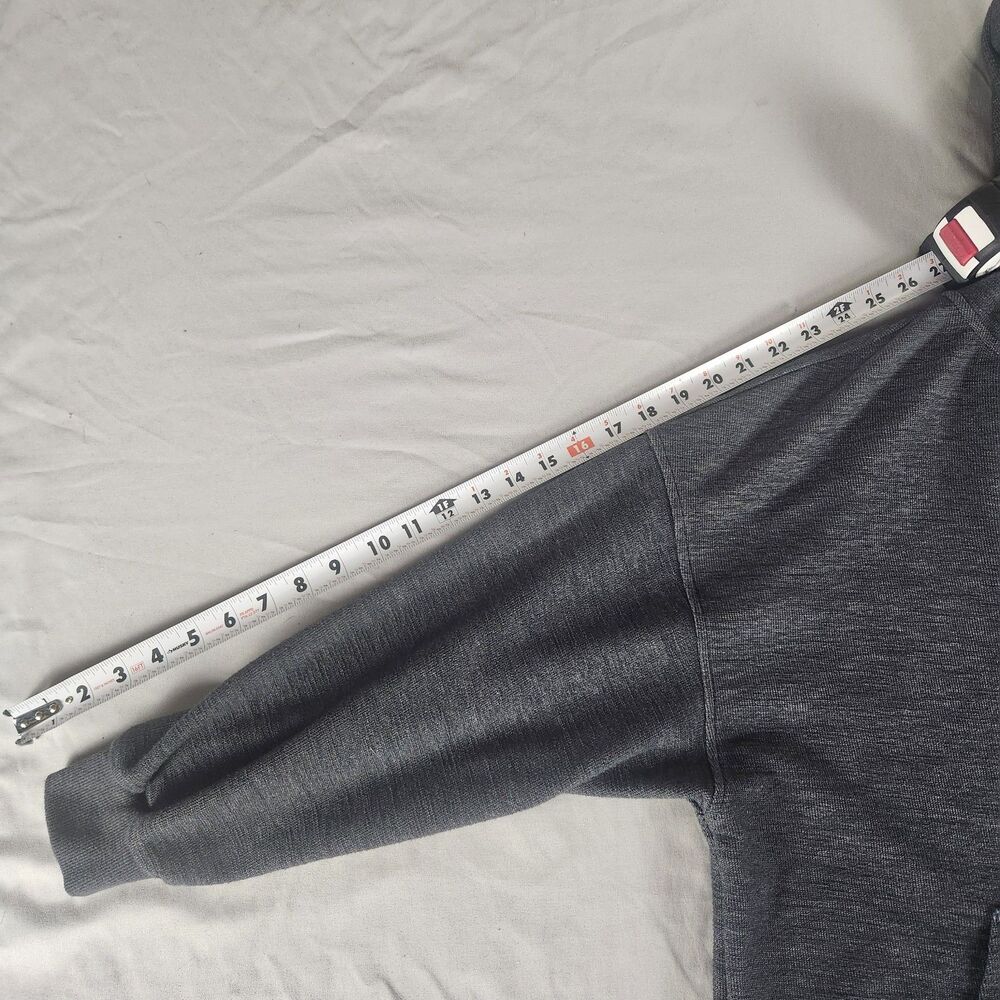 Old Navy Men’s Medium Gray Pullover Hoodie Cotton Blend Kangaroo Pocket - Picture 5 of 7